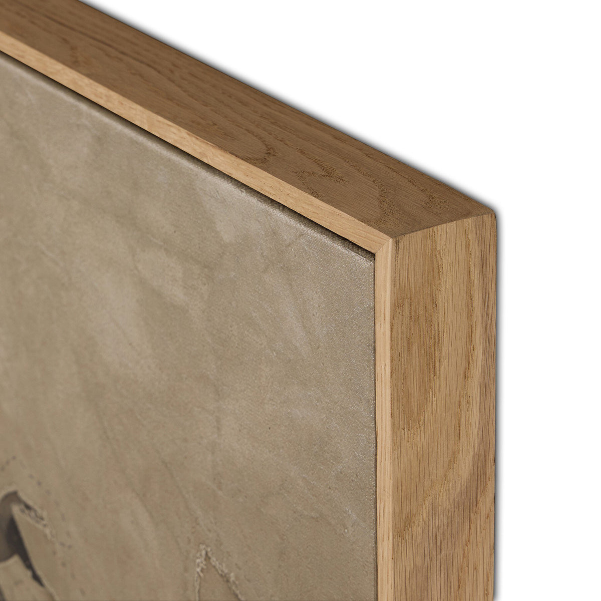 a close-up of a wood frame