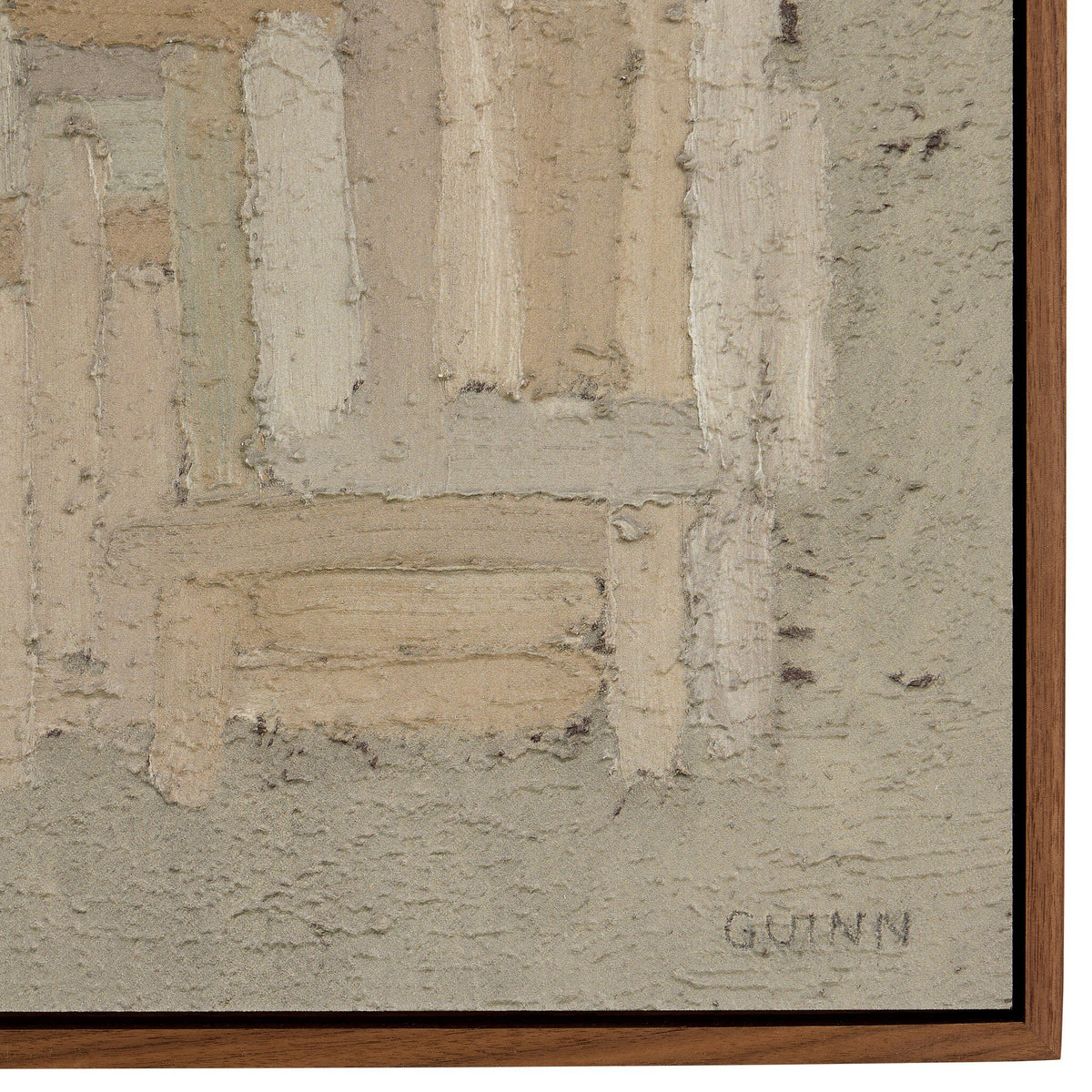 a close up of a painting