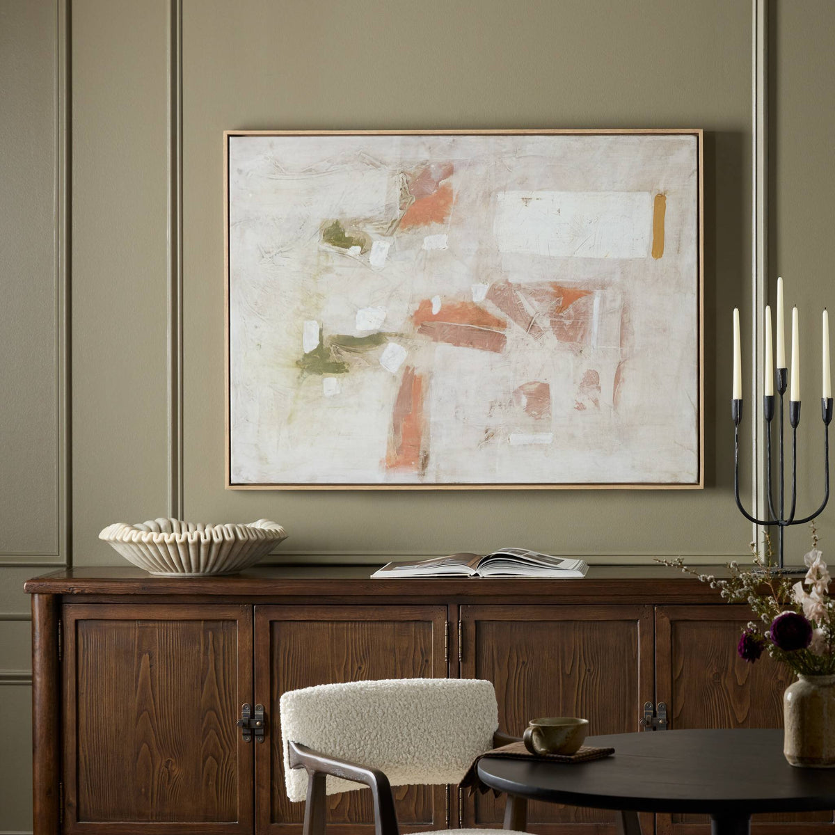 a painting on a wall