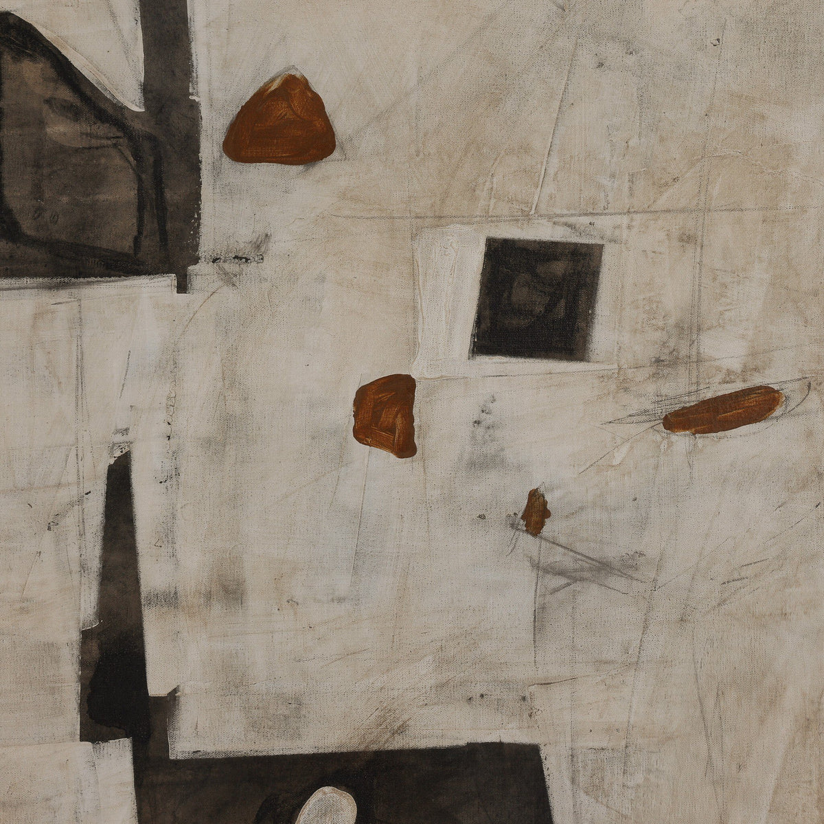 a close up of a painting