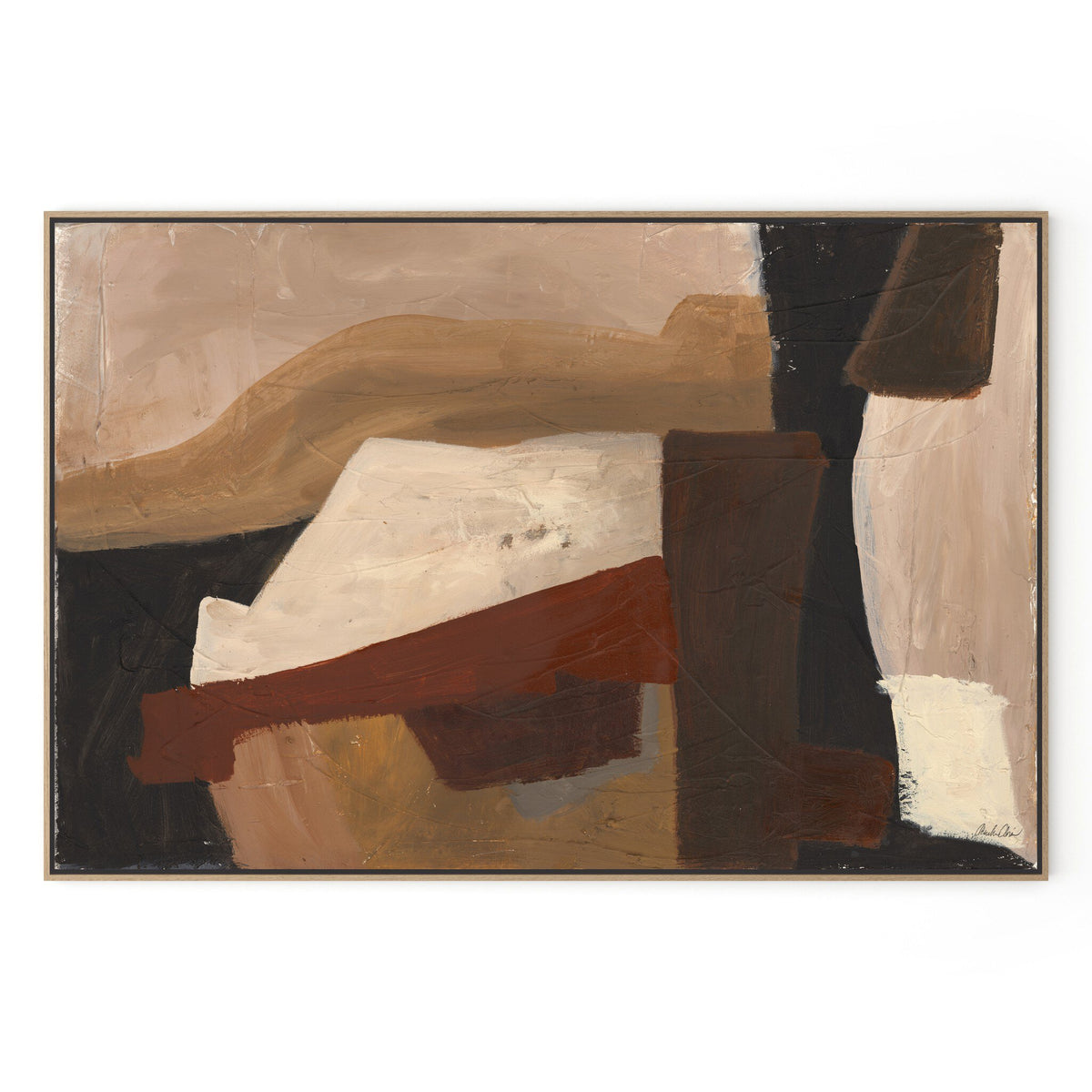 a painting of different colors