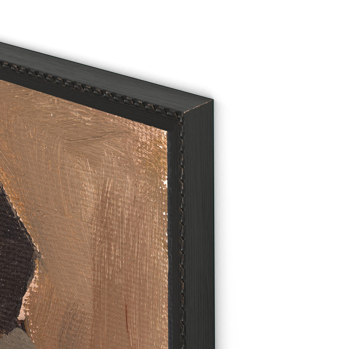 a close up of a painting