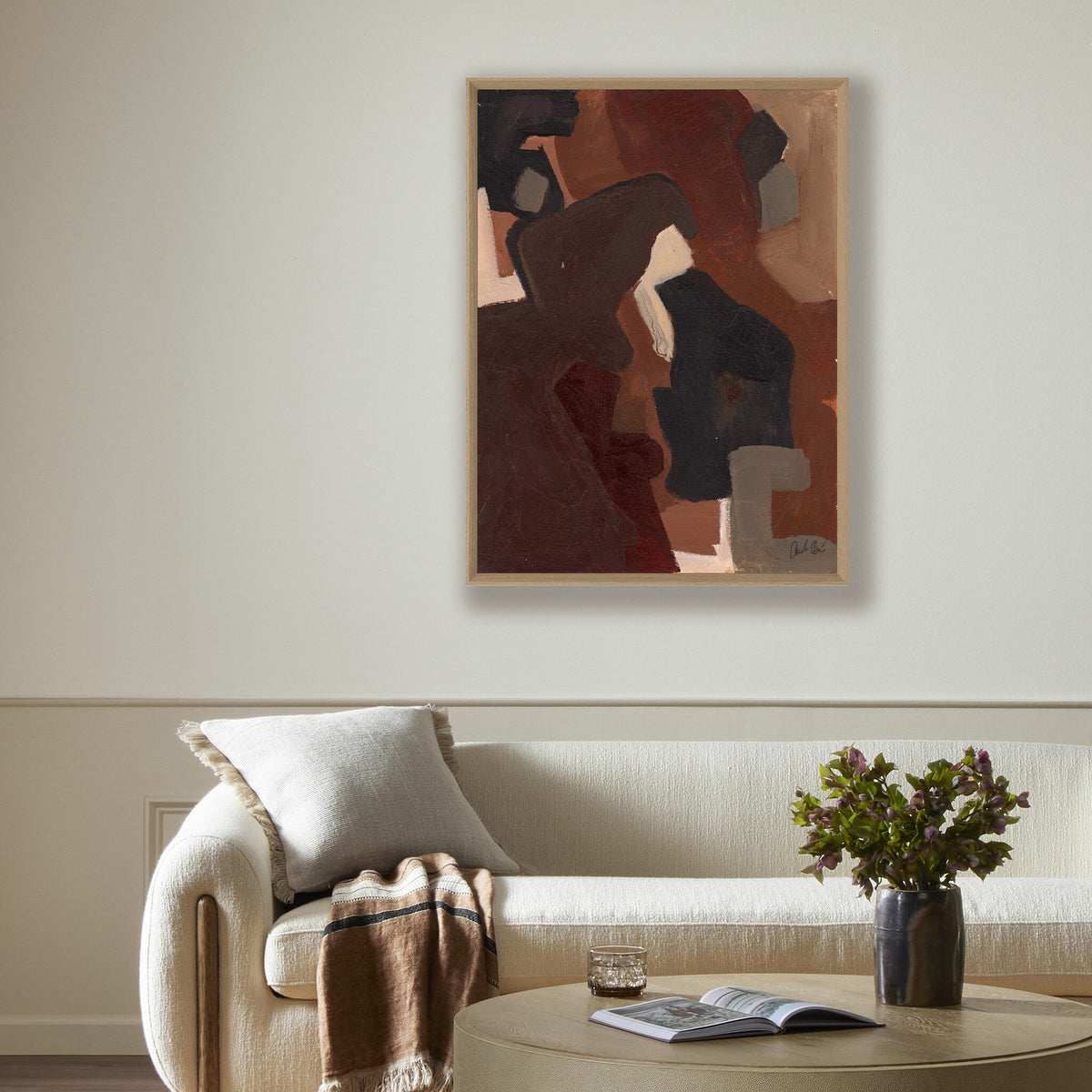 a painting on a wall