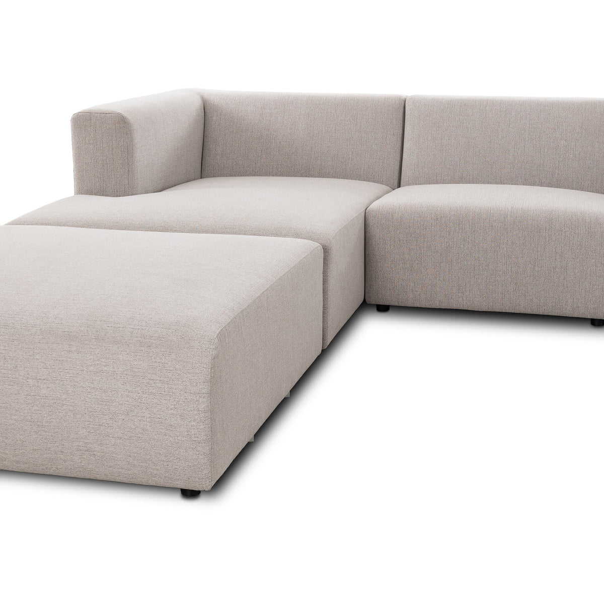 Lawndale 3pc Laf Sectional W/ Ottoman