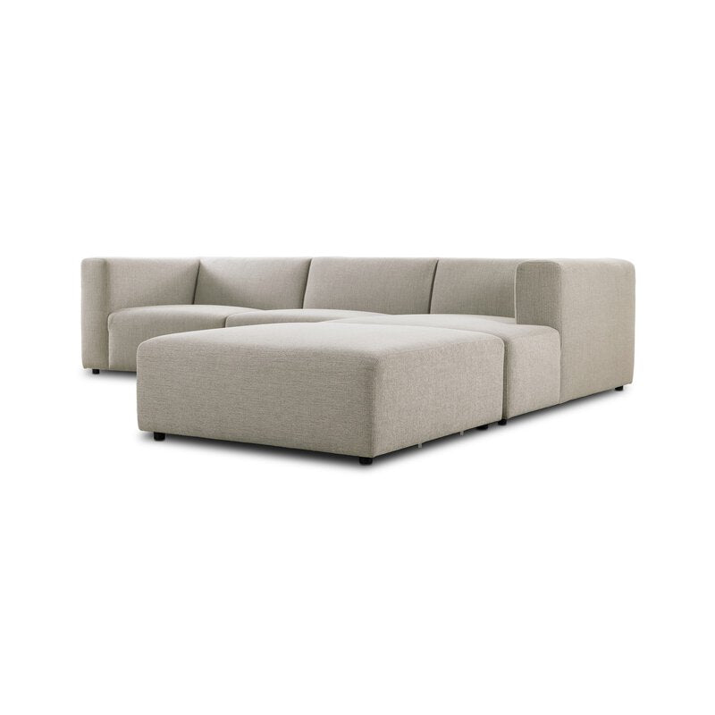 Lawndale 3pc Raf Sectional W/ Ottoman