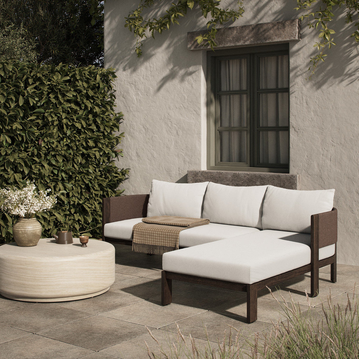 Delancy Outdoor 2pc Sectional-Raf Chaise