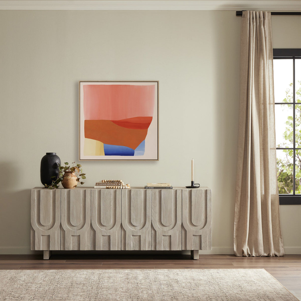 a painting on a wall