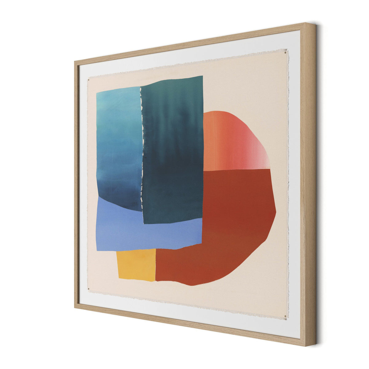 a framed art on a wall