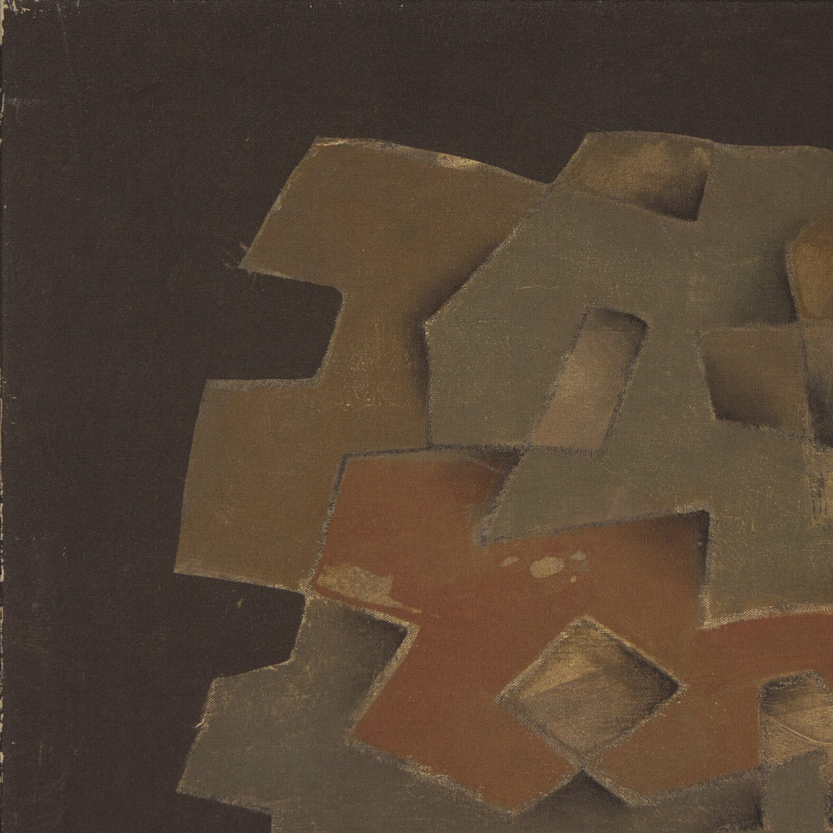 a brown and tan art piece