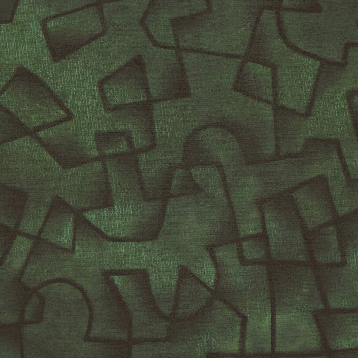 a green fabric with black squares