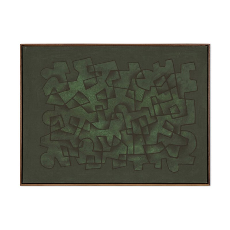 a green piece of art