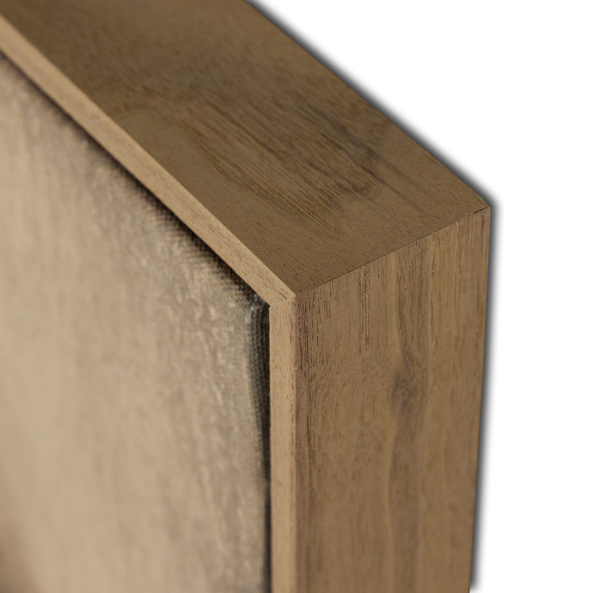 a close up of a wood frame