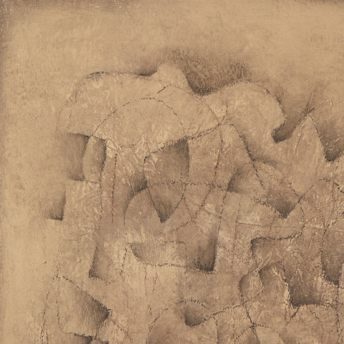 a close up of a painting