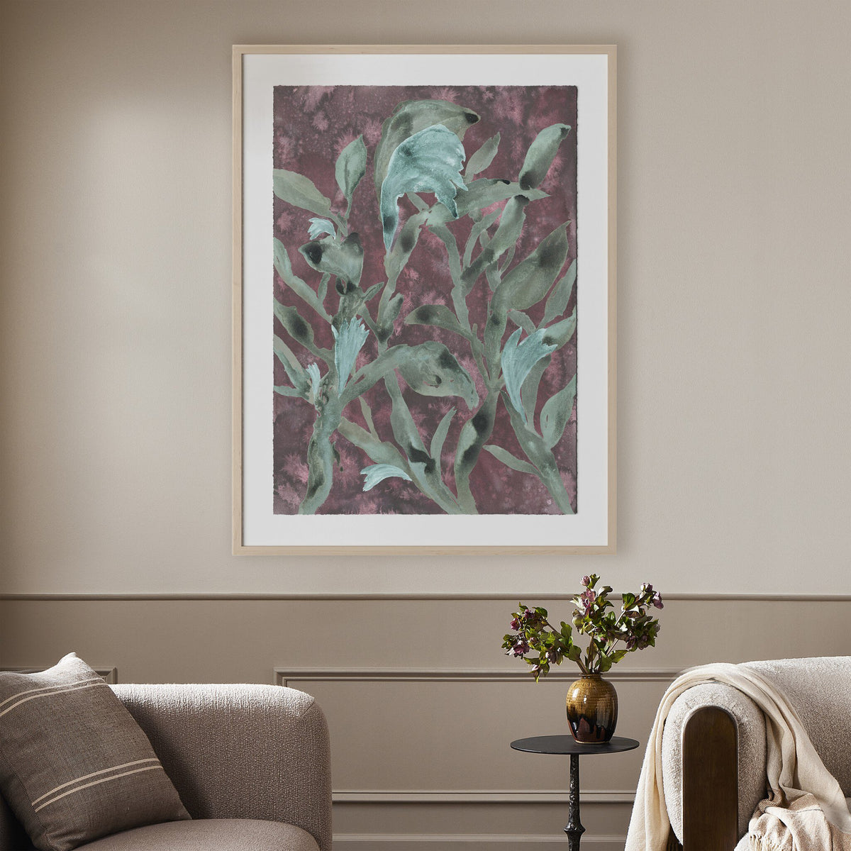 a picture on the wall