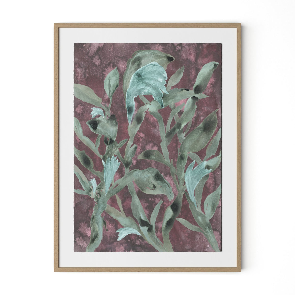 a picture frame with a painting of flowers