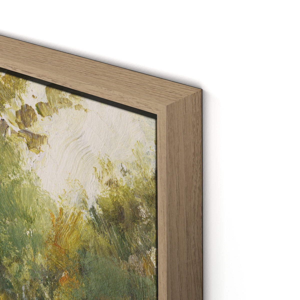 a close up of a painting