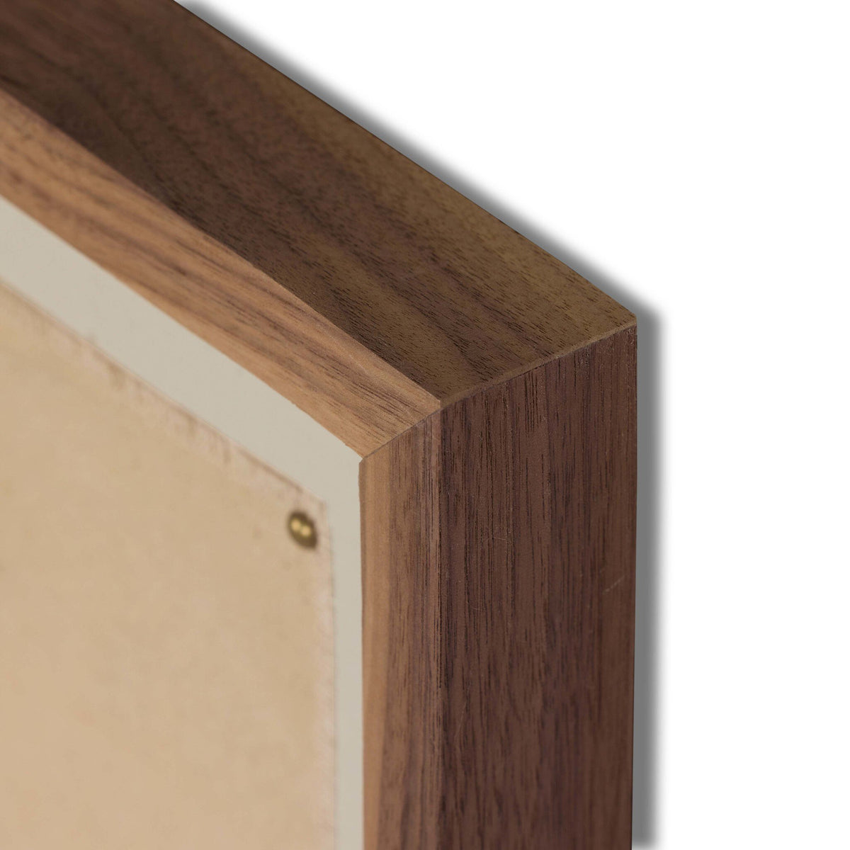 a close up of a wood frame