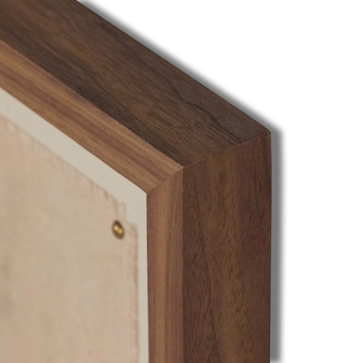 a close up of a wood frame