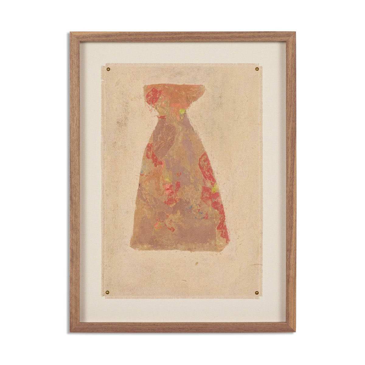 a picture in a wood frame