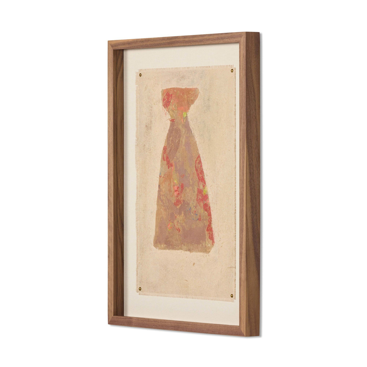 a picture in a wood frame