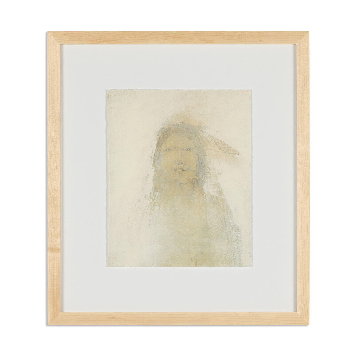 a framed picture of a woman