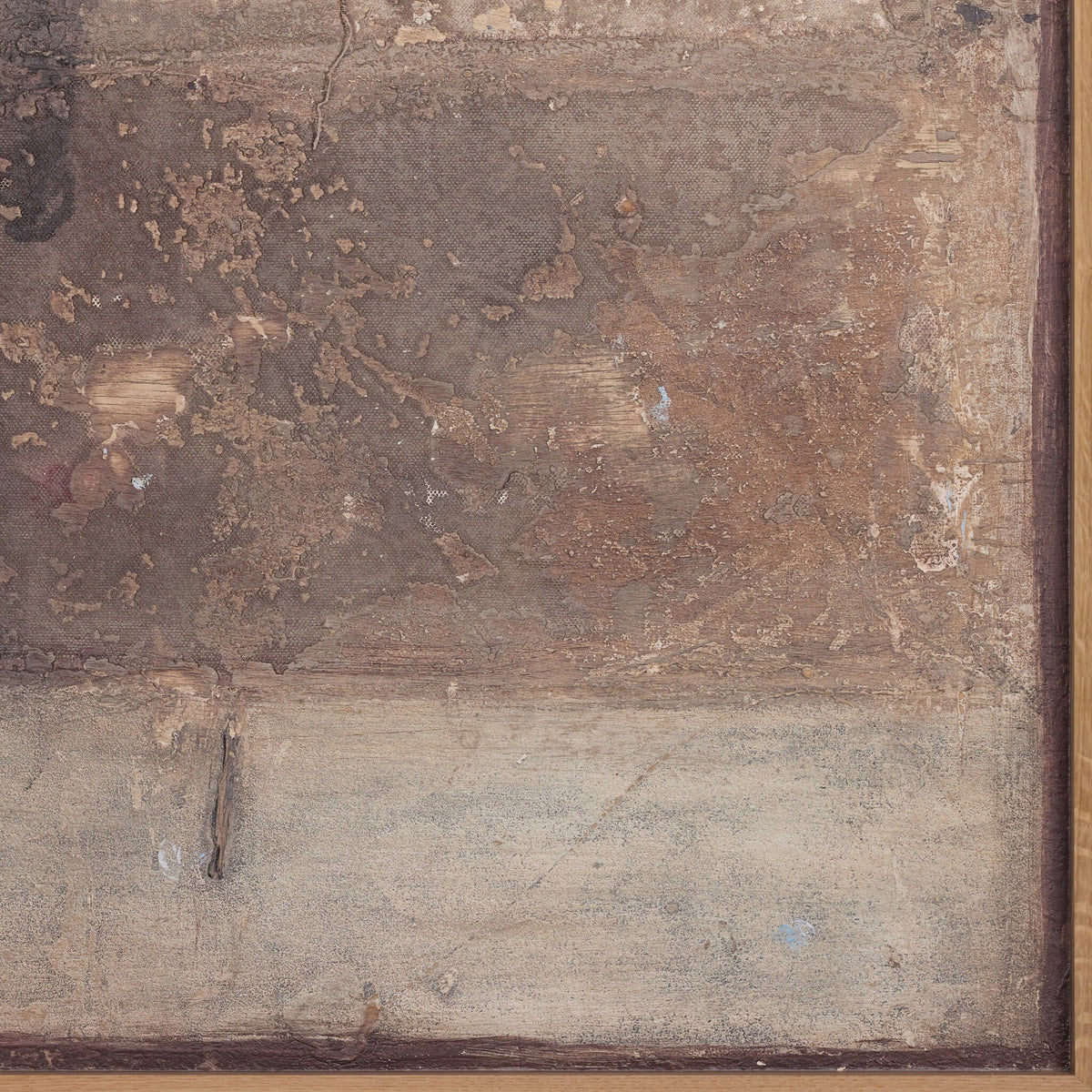 a close up of a wood frame