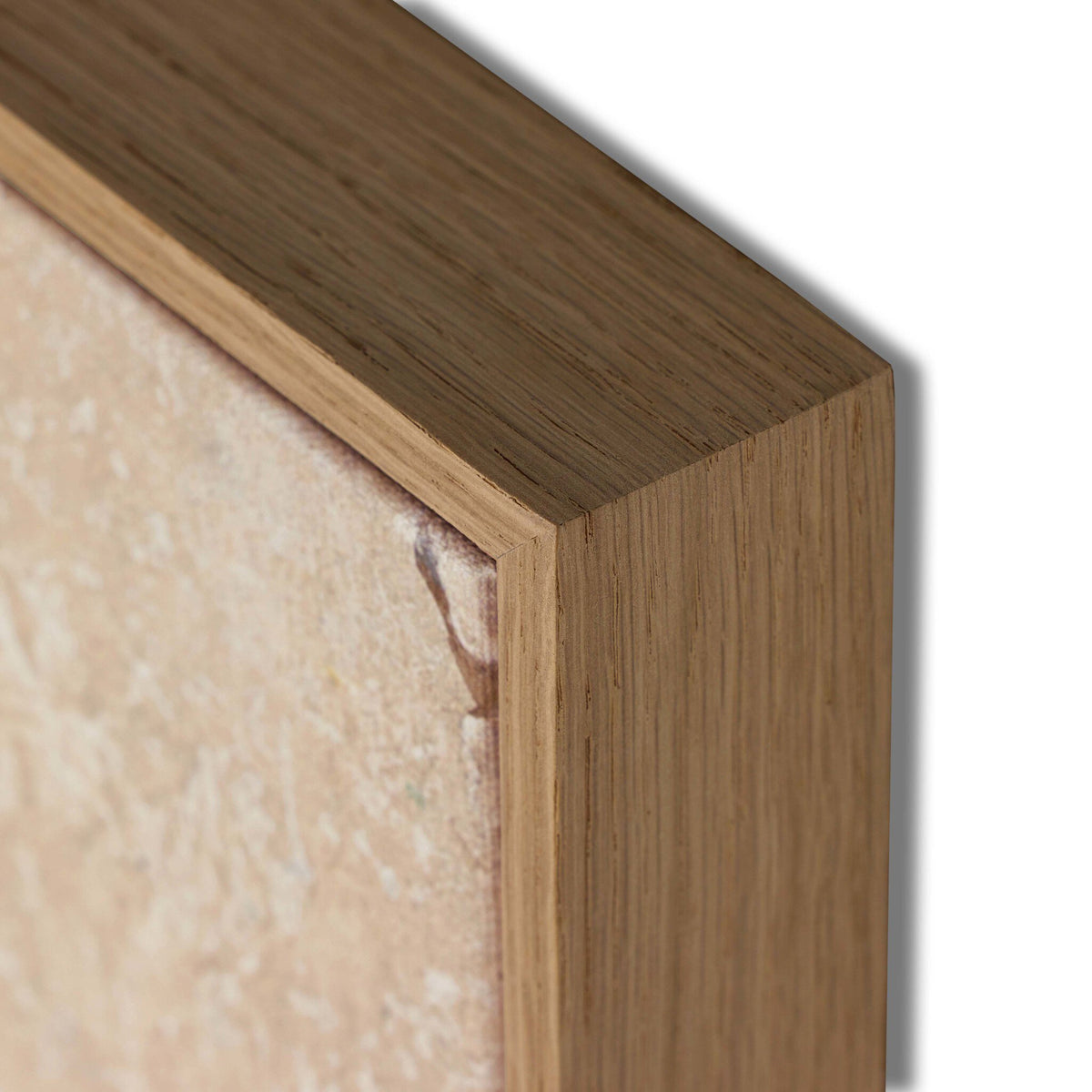 a close-up of a wood frame