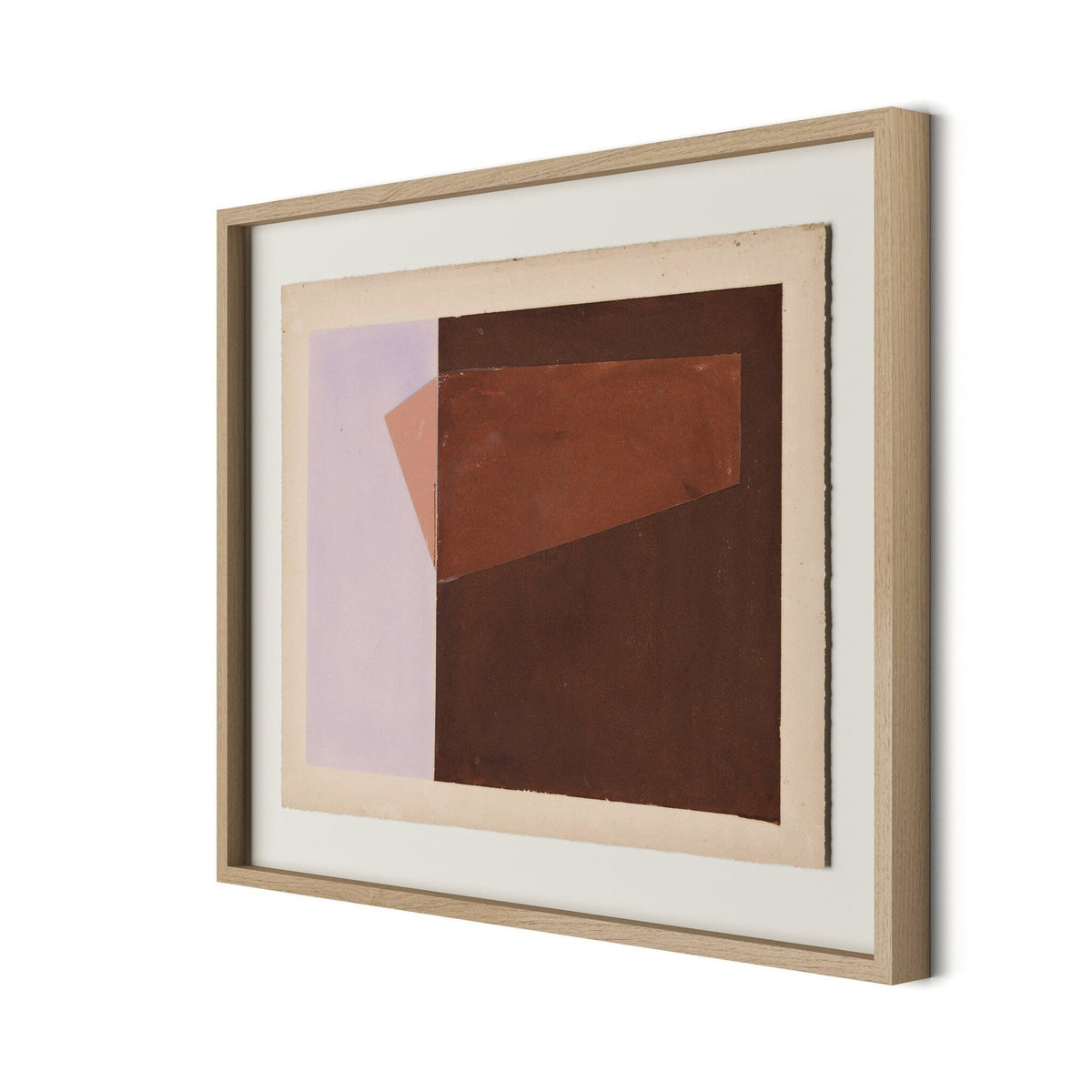 a framed art piece on a wall