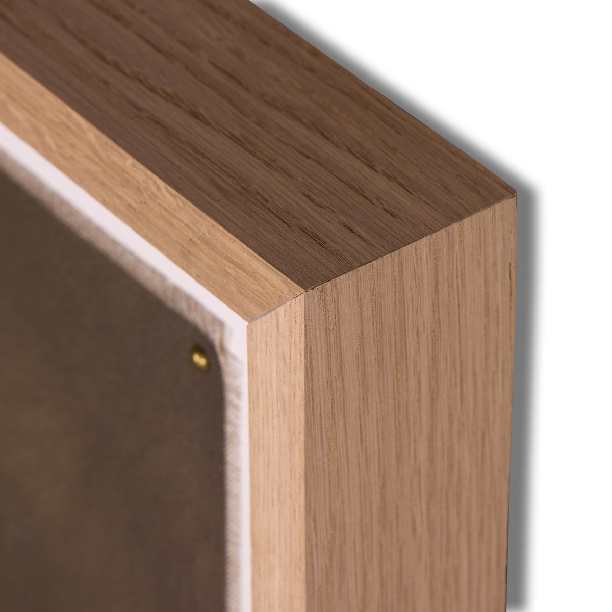 a close up of a wood frame