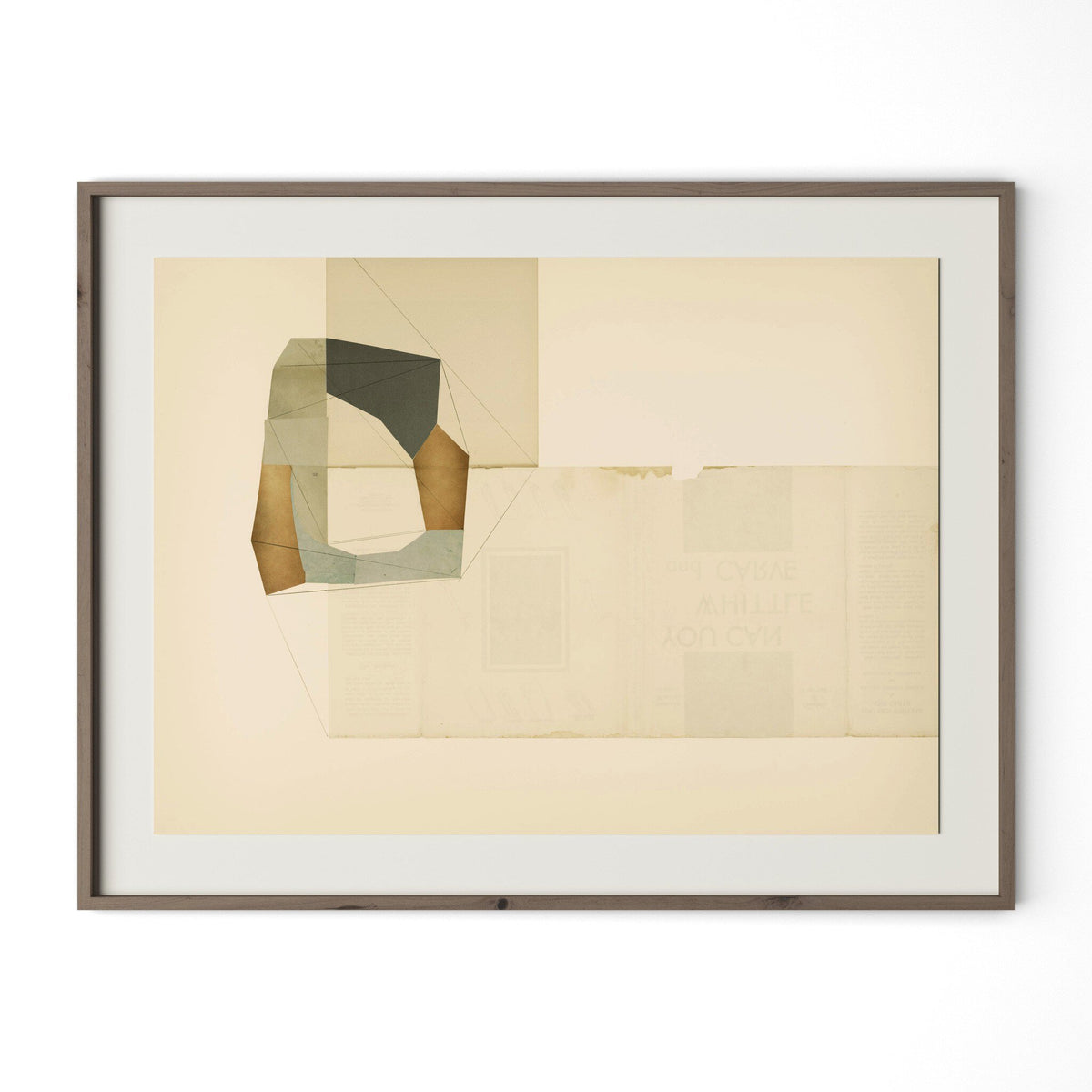 a framed art on a wall