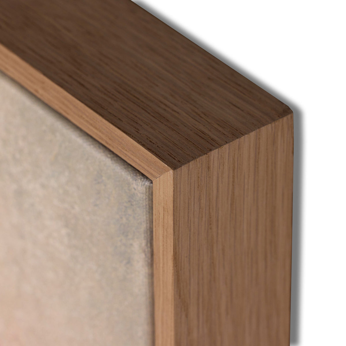 a close up of a wood frame