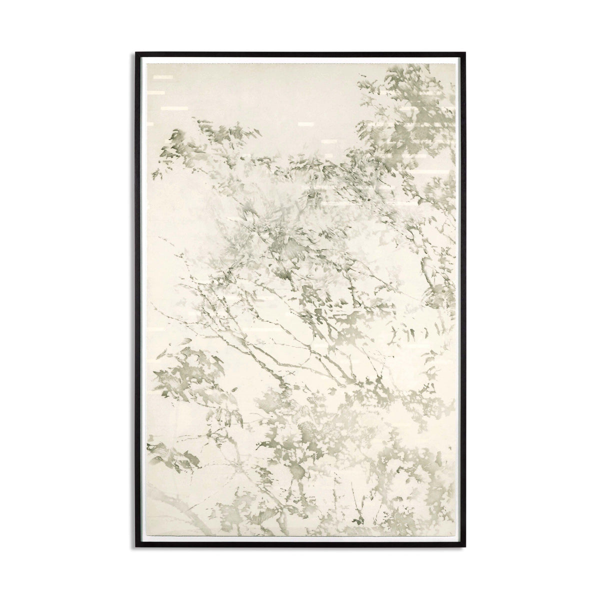 a framed picture of a tree