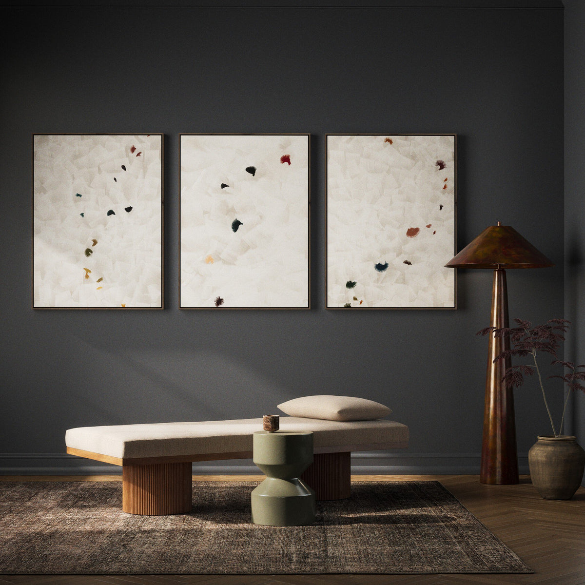 In Flight Triptych By Patricia Vargas