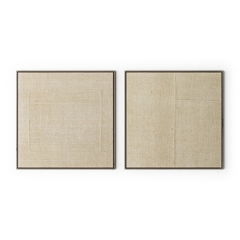 a two square pieces of fabric