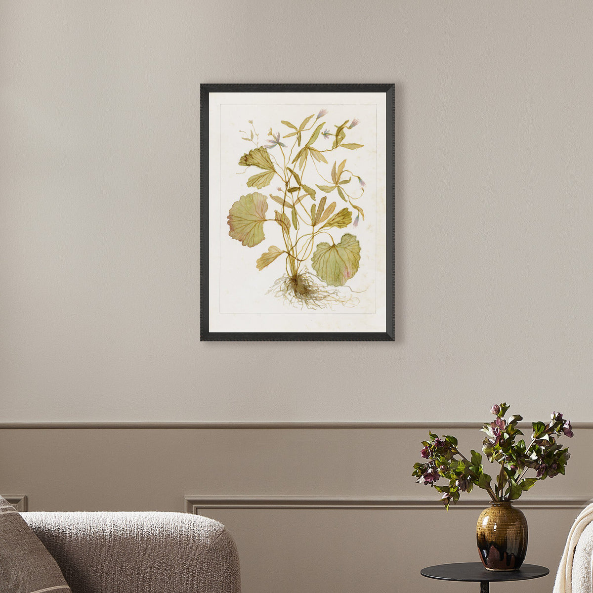 a picture on the wall