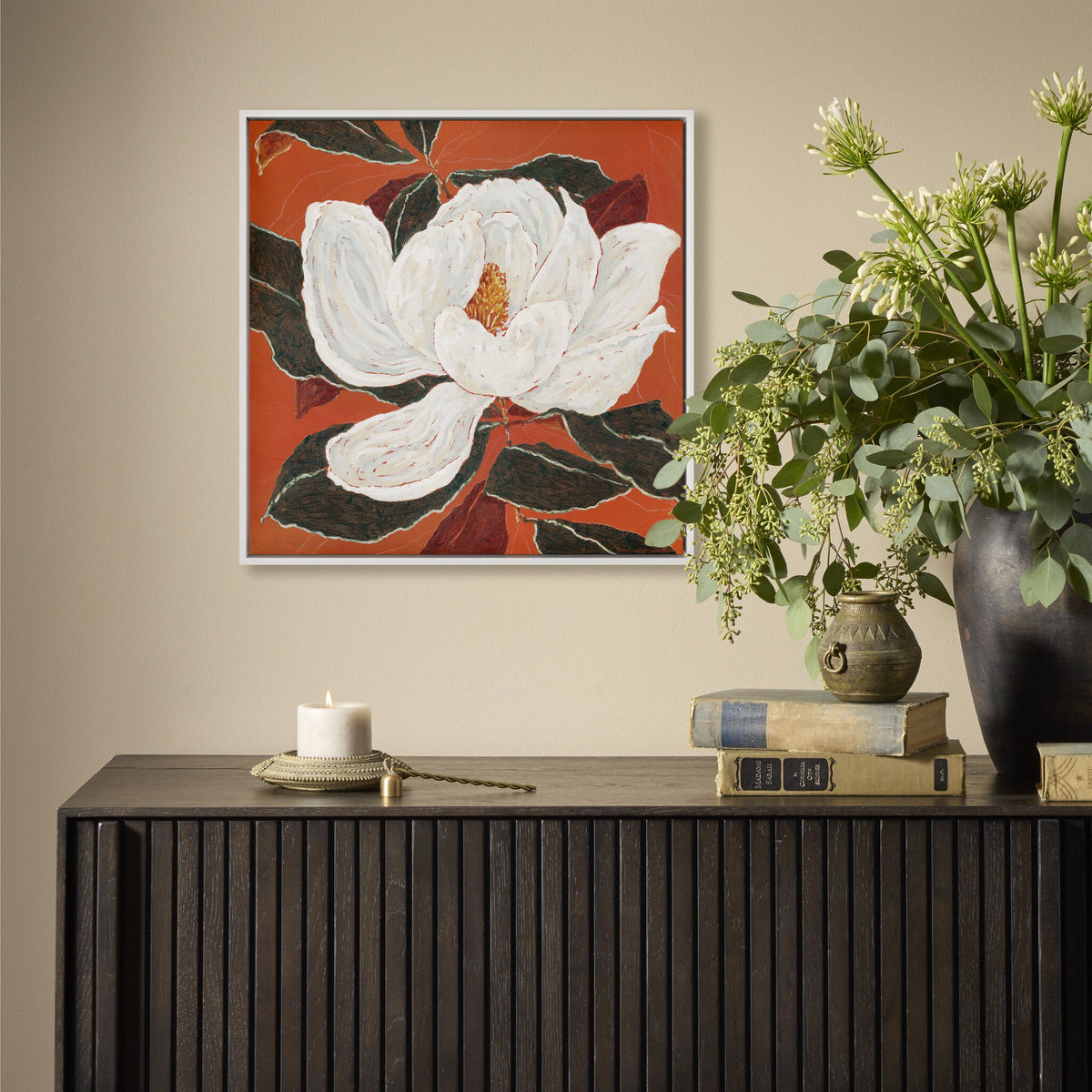 Red Magnolia By Laurel Dawn Latshaw