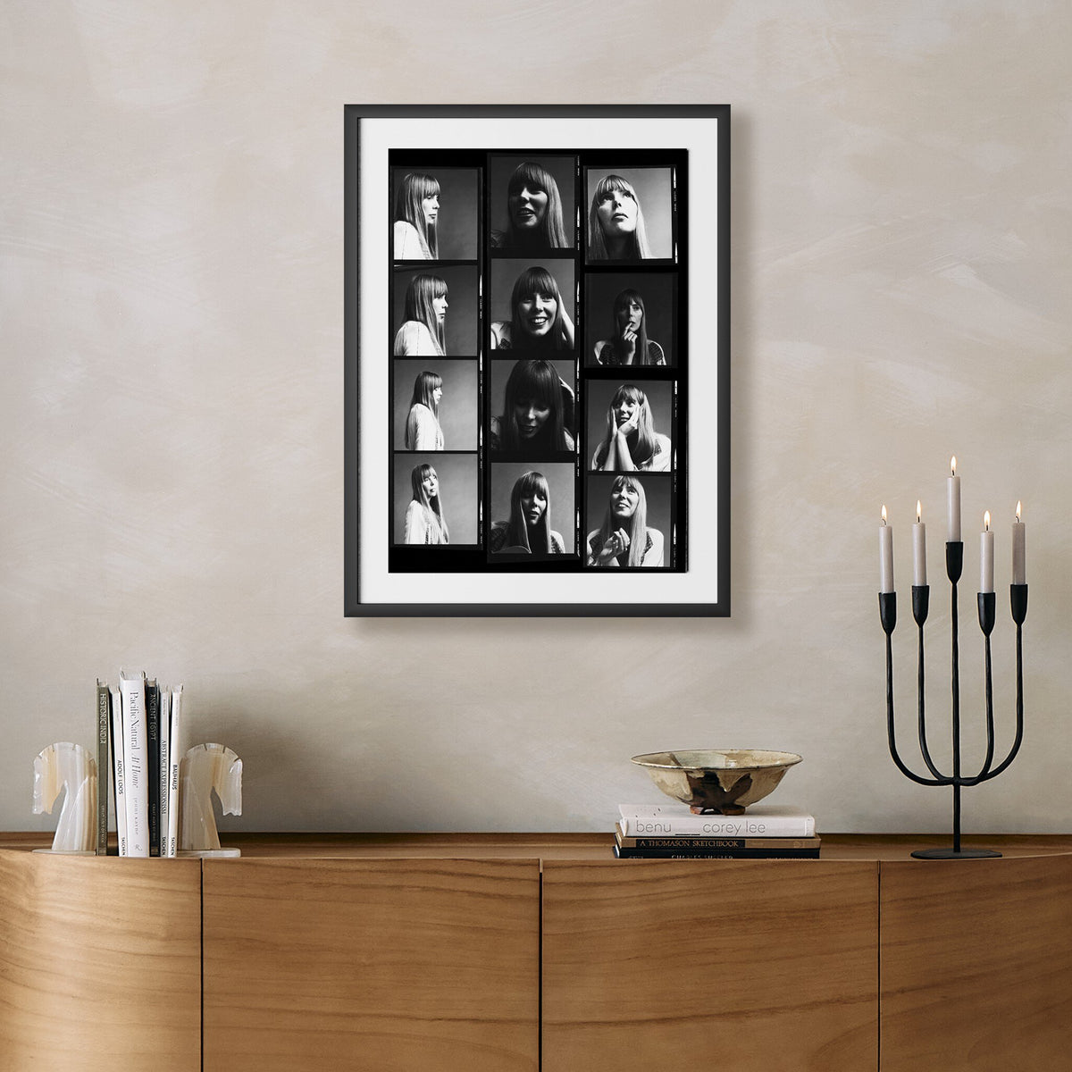 Joni Mitchell Contact Sheet By Getty Images