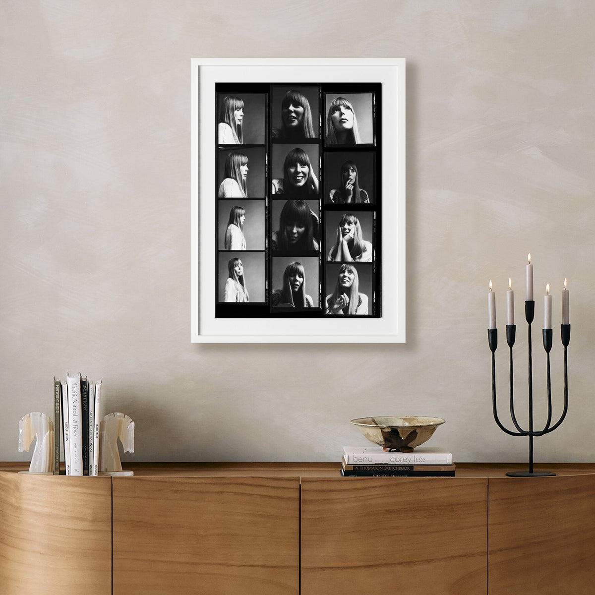 Joni Mitchell Contact Sheet By Getty Images - Four Hands (254432-012)