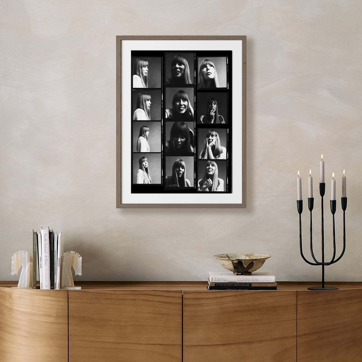 Joni Mitchell Contact Sheet By Getty Images