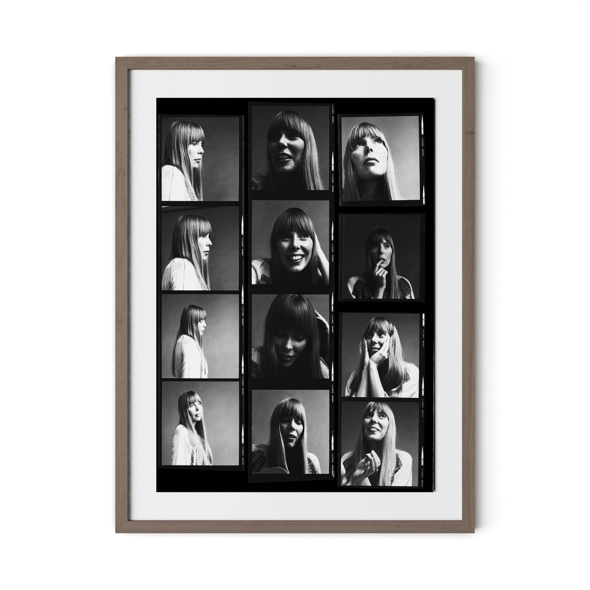 Joni Mitchell Contact Sheet By Getty Images