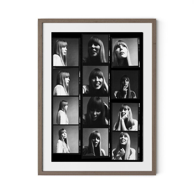 Joni Mitchell Contact Sheet By Getty Images