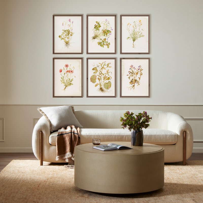 a living room with a couch and a coffee table
