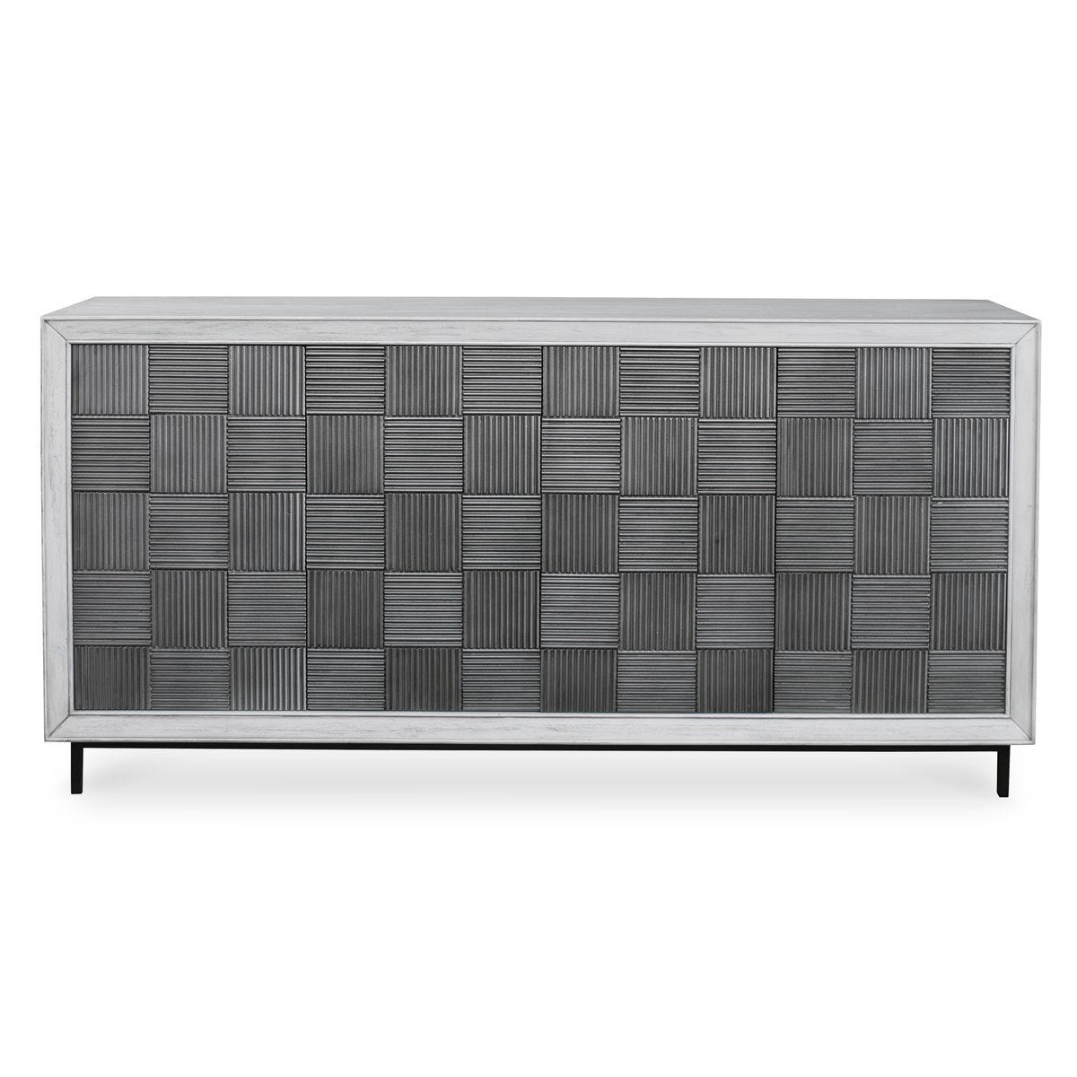Checkerboard 4 Door Cabinet