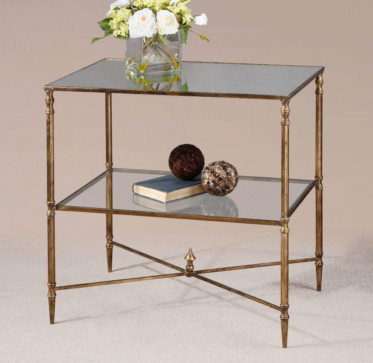 Henzler Lamp Table, Gold