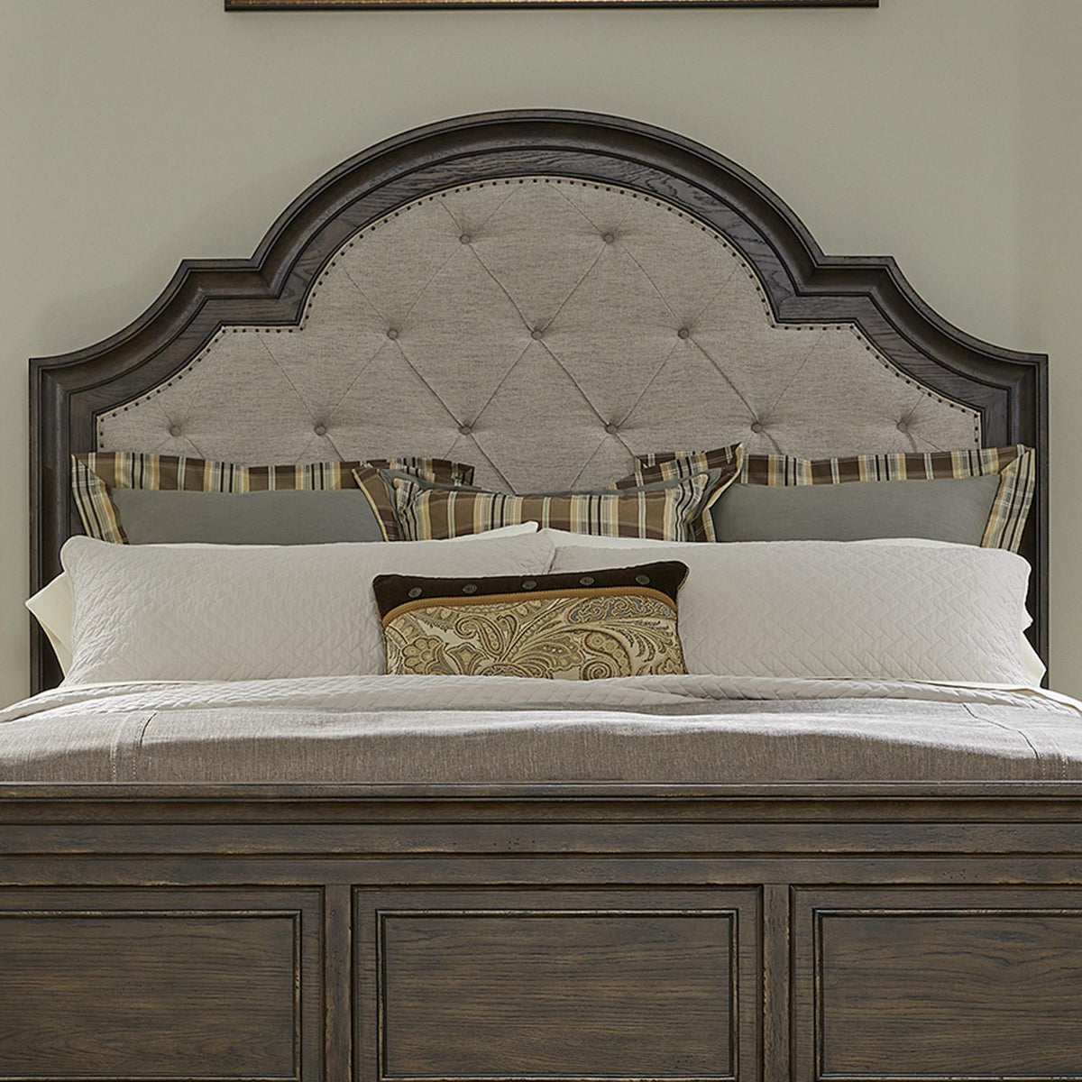 297-BR15HU - King Uph Arched Panel Headboard - Liberty Furniture