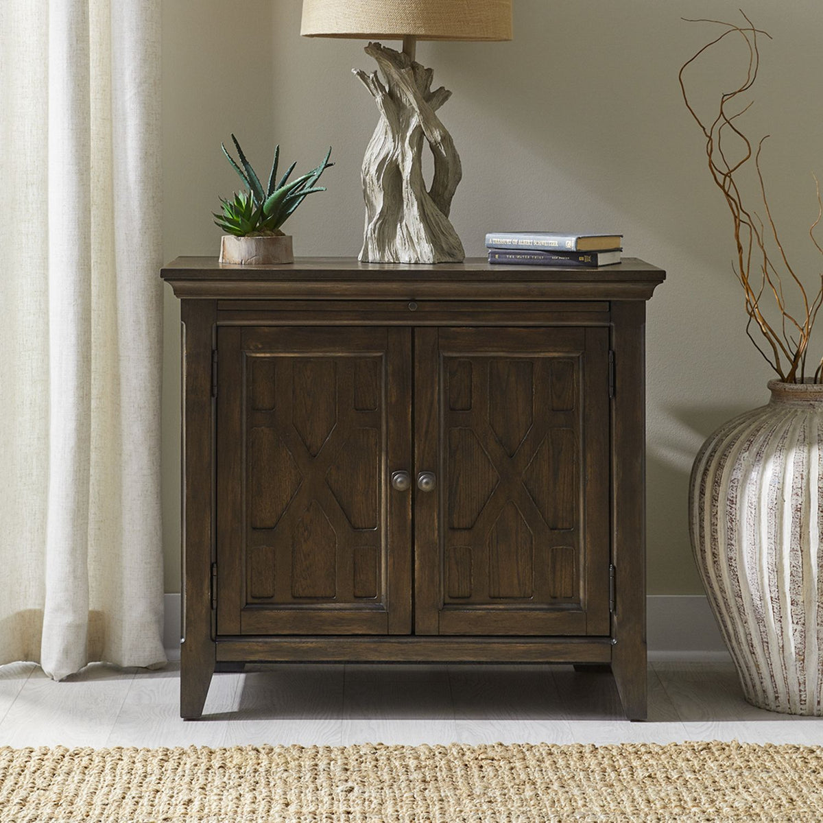 297-BR63 - 2 Door Bedside Chest w/ Charging Station - Liberty Furniture