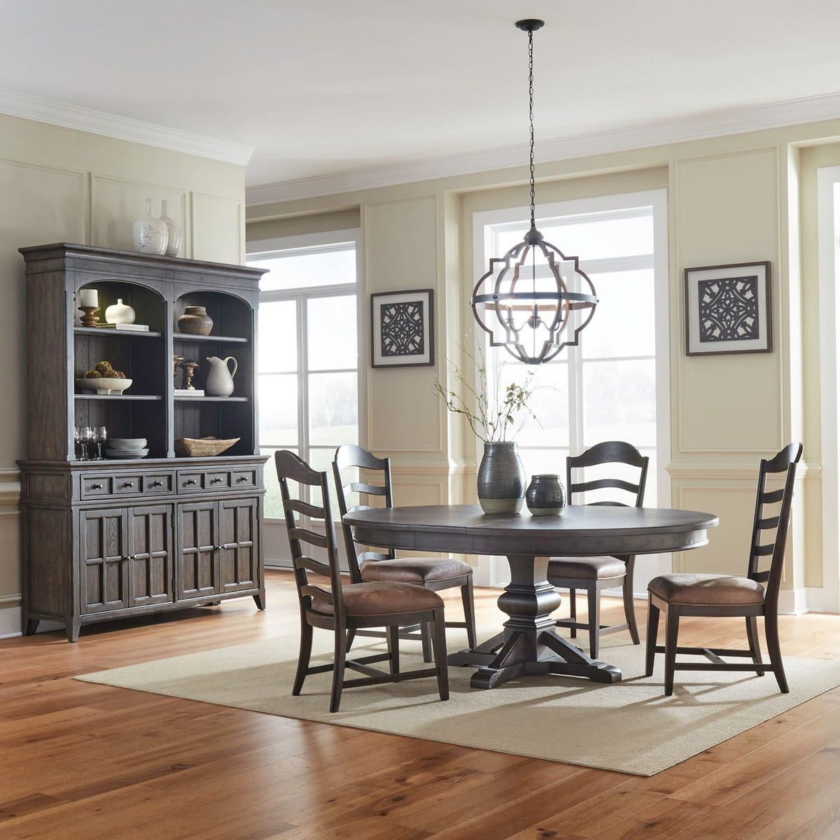 297-DR-5PDS - 5 Piece Pedestal Table Set - Liberty Furniture