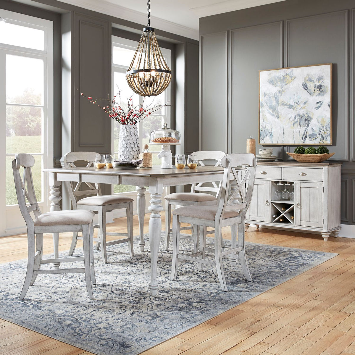 303W-CD-5GTS - 5 Piece Gathering Table Set - Liberty Furniture