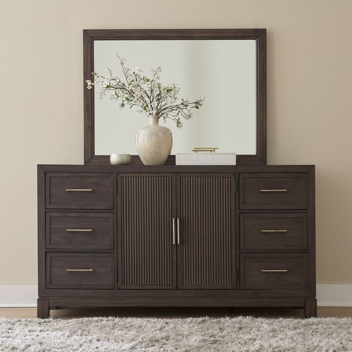 313-BR-DM - Dresser & Mirror - Liberty Furniture