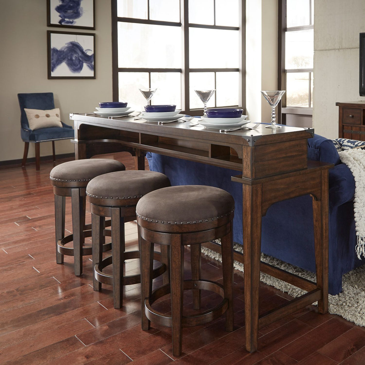 316-OT9003 - Console Swivel Stool - Liberty Furniture